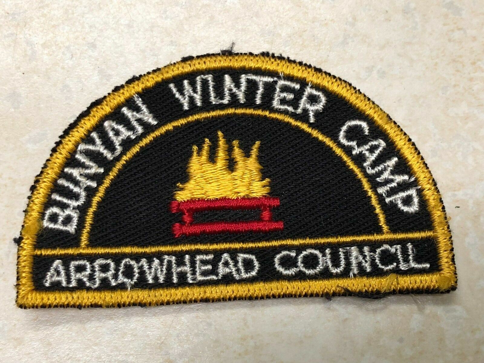 Vintage Cut Edge Twill Arrowhead Council Bunyan Winter Camp