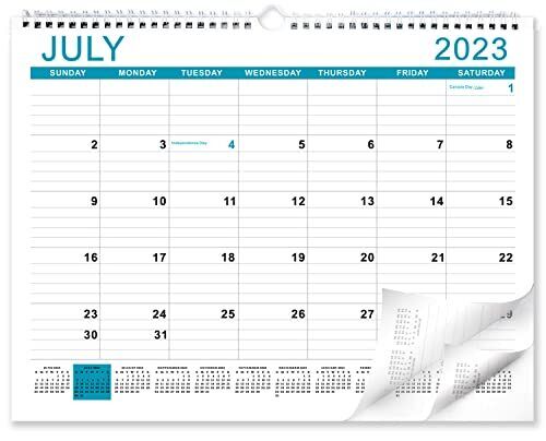 Wall Calendar from July 2023-Dec 2024 Tear-Off Monthly Calendar 18 Month Academi