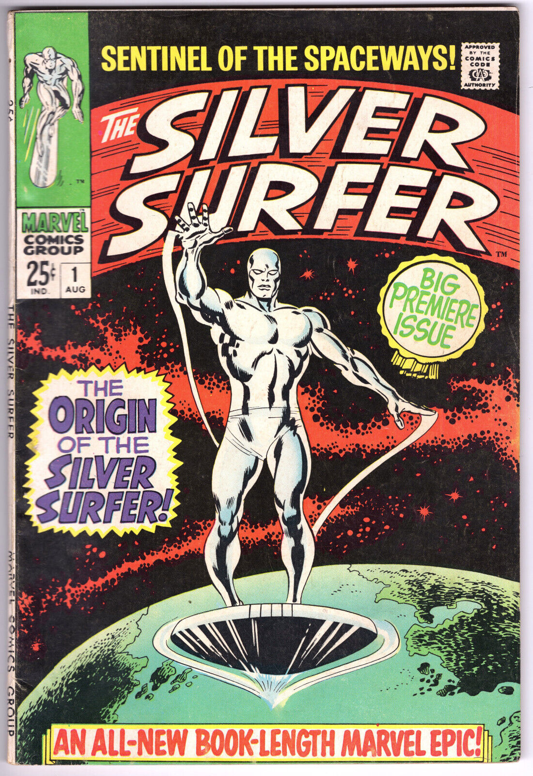 Silver Surfer #1 1968 Key:Origin Silver Surfer and 1st issue of own series
