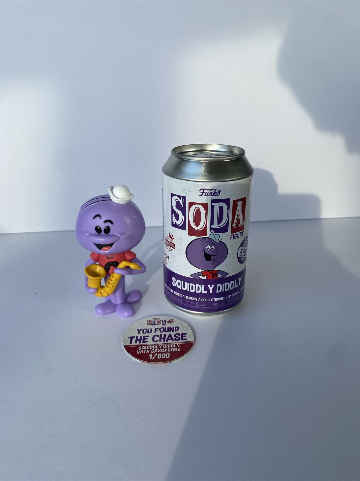 Funko Soda, Hanna Barbera, Squiddly Diddly with Sax, 1/800 International Chase