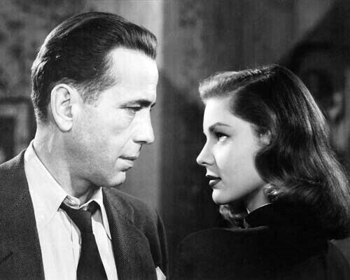 The Big Sleep 1946 Humphrey Bogart Lauren Bacall sparks fly 5x7 inch photo