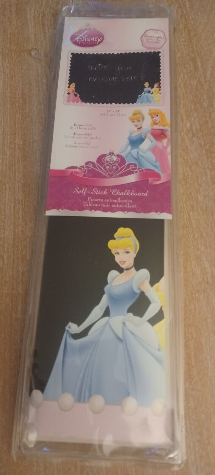  Disney Princess Chalkboard Self Stick  New Cinderella Imperial