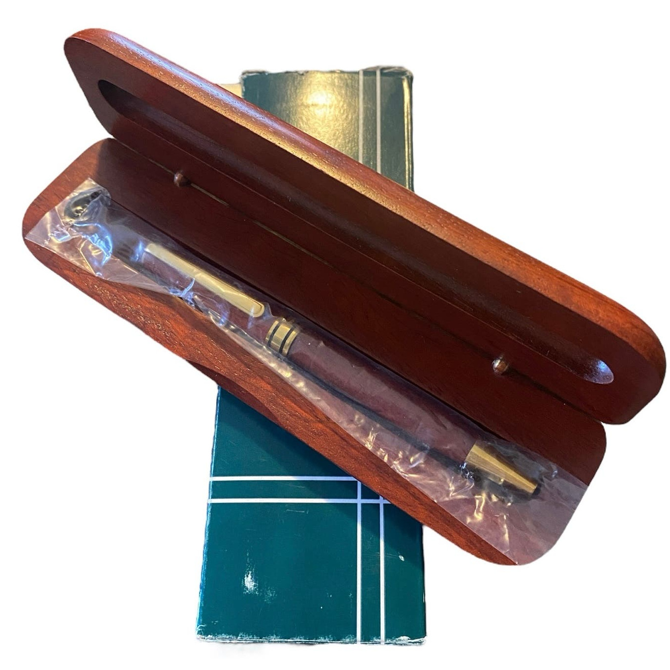 FedEx Appreciation Pen Rosewood with Rosewood Pen Boxed Vintage, Never Used