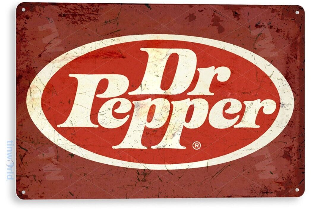 TIN SIGN Dr Pepper Old Metal Décor Wall Art Kitchen Store Bar A775