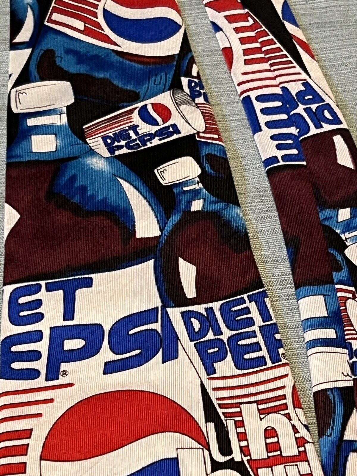 Vintage 1991-1993 Diet Pepsi Necktie By Balancine Perfect Condition, Fast Ship