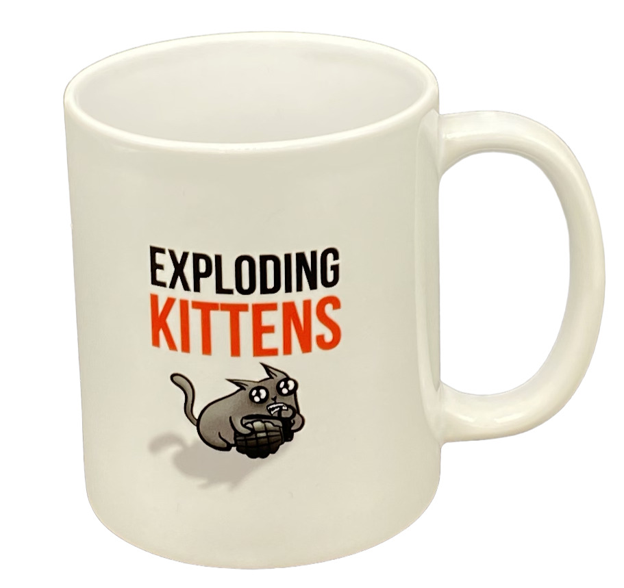 Exploding Kittens A Nice Big Cup of Nope Mug 10oz White Coffee Cat Prty Mail Shp