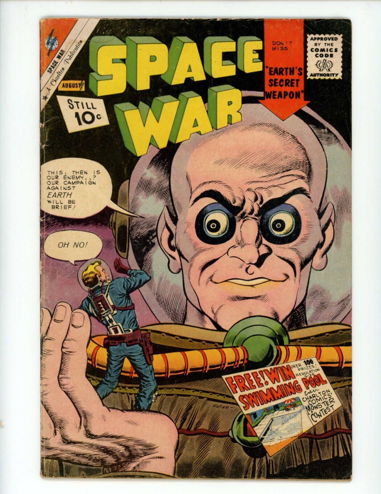 Space War #12 Comic Book 1961 VG/FN Rocco Rocke Charlton Comics