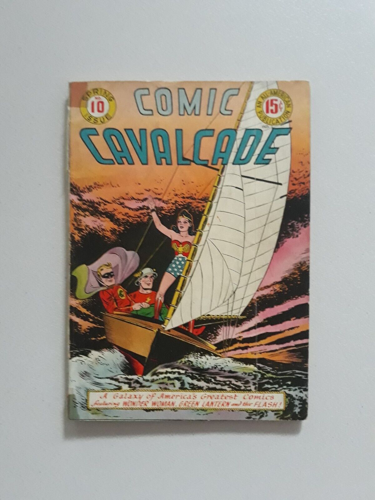 Comic Cavalcade 10 DC 1945 Flash, Green Lantern, Wonder Woman, Rare