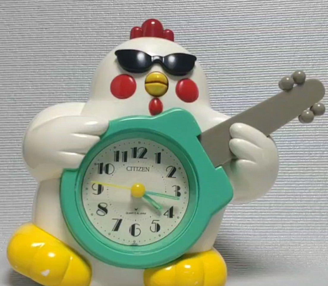 Citizen Rhythm Rooster rock n roll chicken alarm clock