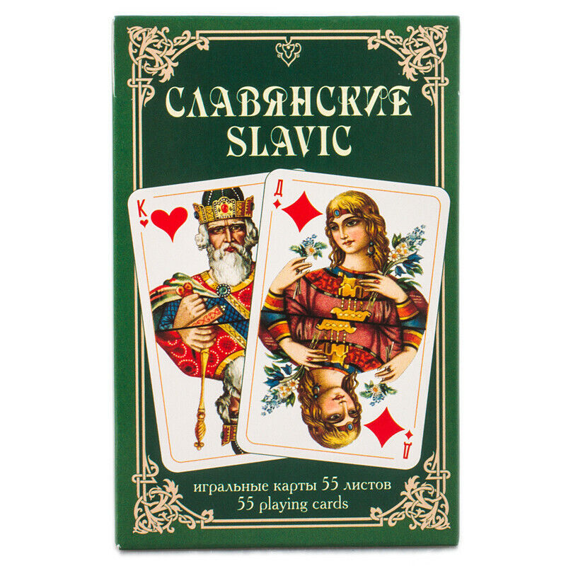 Platnik Slavic Russian PLAYING CARDS 55 Cards Deck Classic Set Made in Austria 