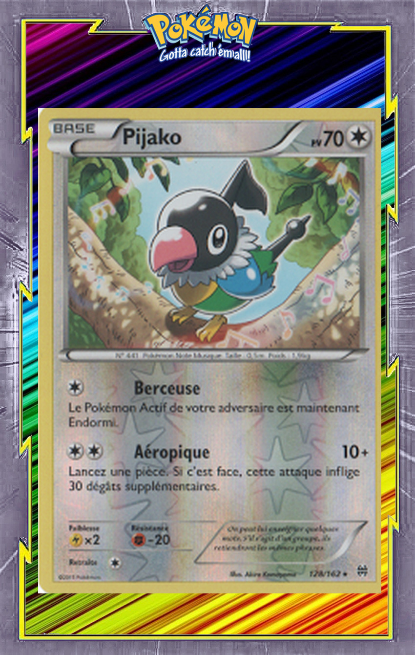 Pijako Reverse - XY8:Turbo Pulse - 128/162 - New French Pokemon Card