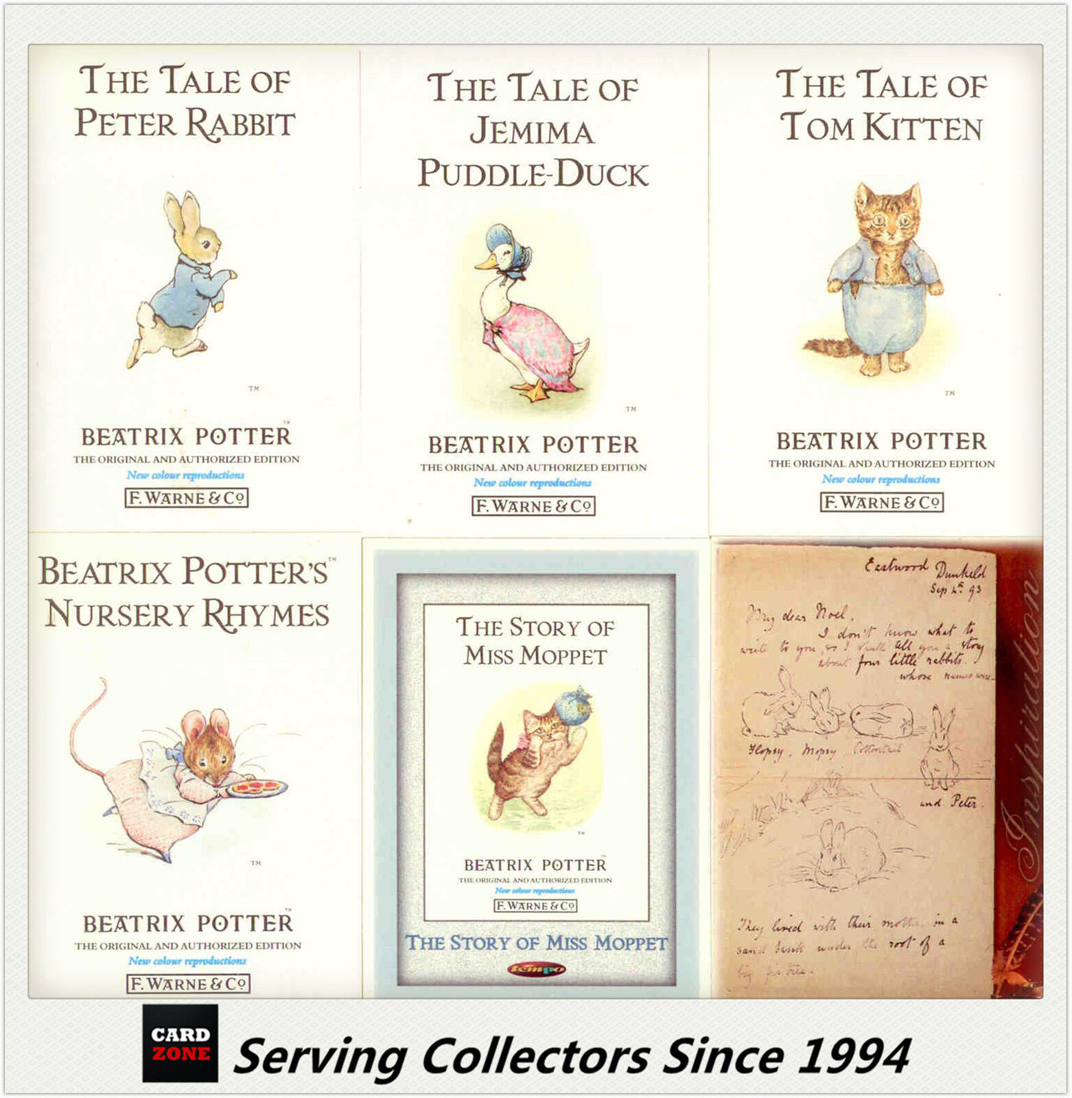 Tempo Australia-The Beatrix Potter Card Collection Base Card Set (110)-Rare Mint