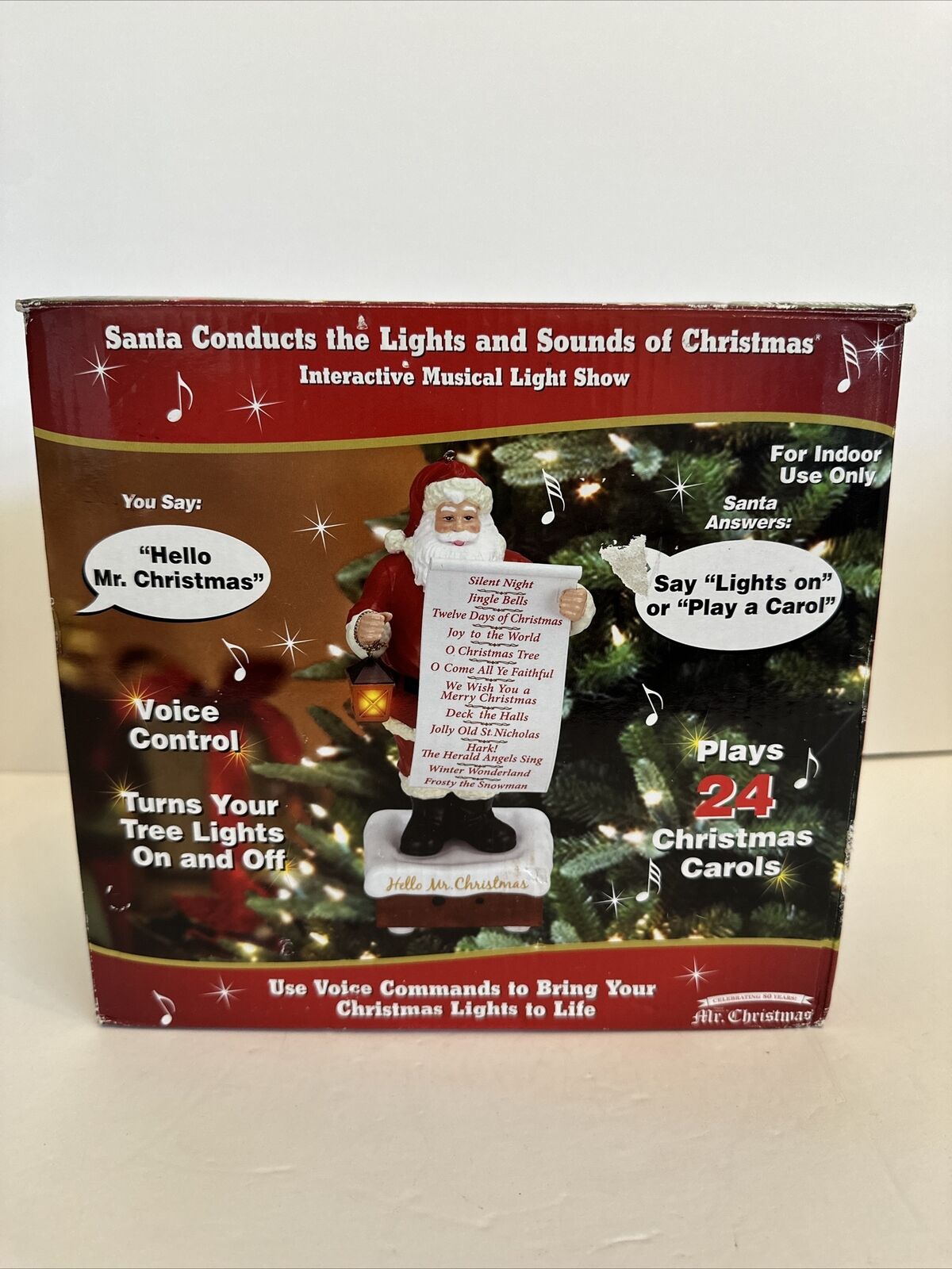 Mr Christmas Santa Conducts The Lights And Sounds Of Christmas 24 Carols