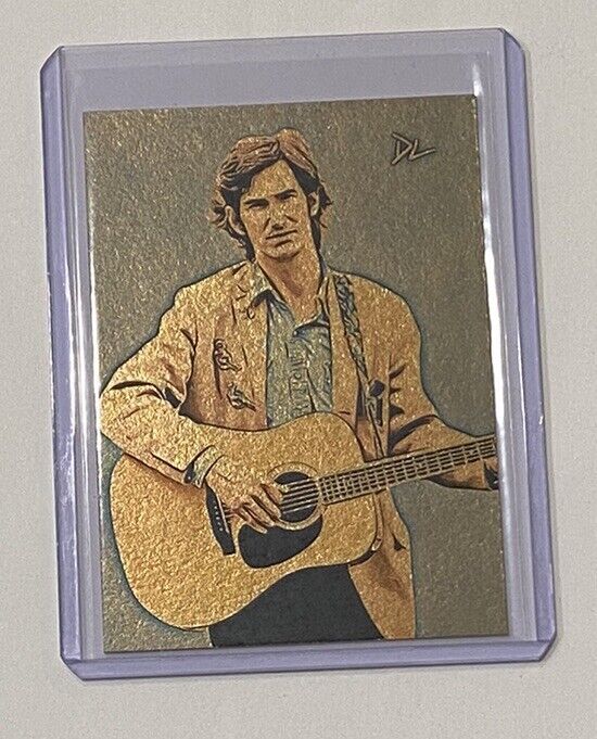 Townes Van Zandt Gold Plated Artist Signed “Songwriting Icon” Trading Card 1/1