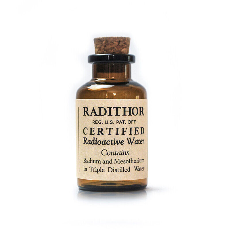 Radithor Bottle, Vintage Medicine PROP, Radium, Radiation, Radioactive Water