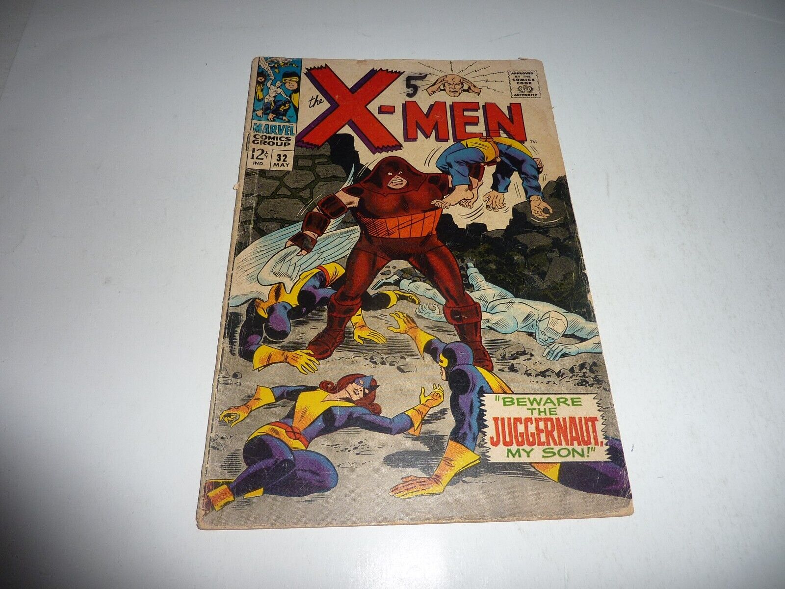 THE X-MEN #32 Marvel Comics 1967 Juggernaut Cover & App. GD+ 2.5 Complete Copy