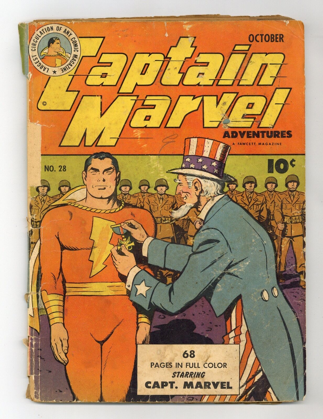 Captain Marvel Adventures #28 PR 0.5 1943