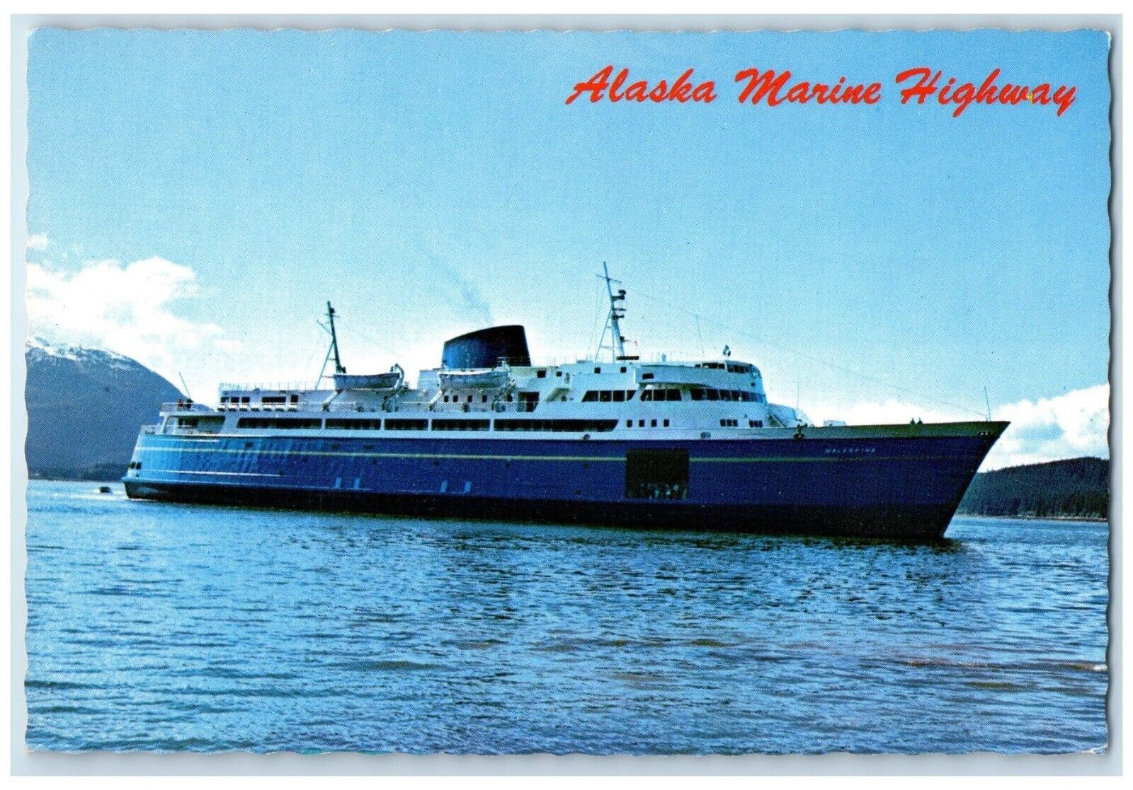 1960 Alaska Marine Highway M.V Malaspina M.V Taku M.V Matanuska Antique Postcard