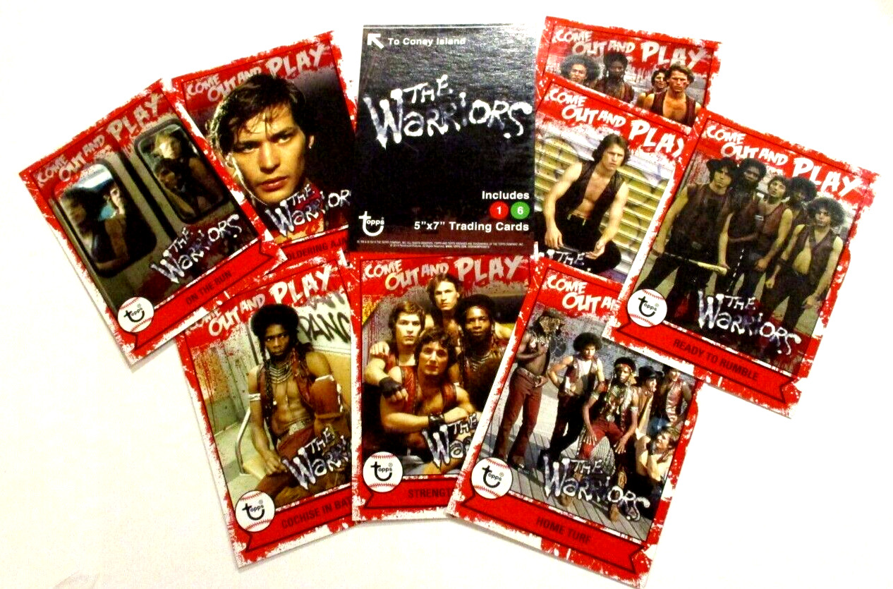 Topps THE WARRIORS 5 x 7 Trading Card Set 16 cards The Warriors 1979 Movie