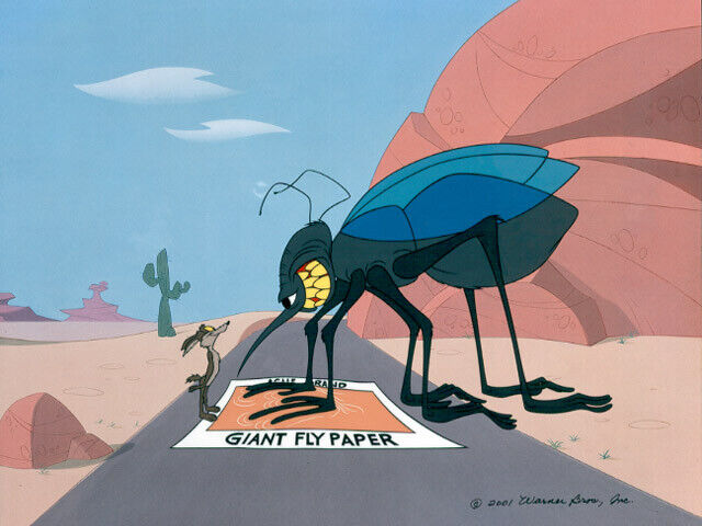 Warner Brothers-Limited Edition Cel-Waiter There's A Fly In My Soup-Wile Coyote