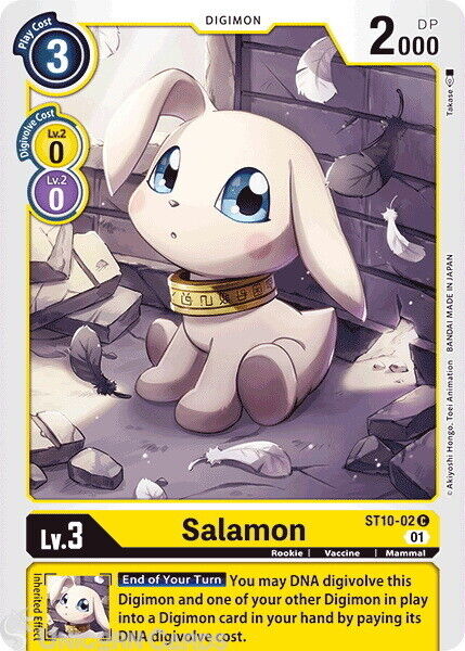 ST10-02 Salamon Common Mint Digimon Card