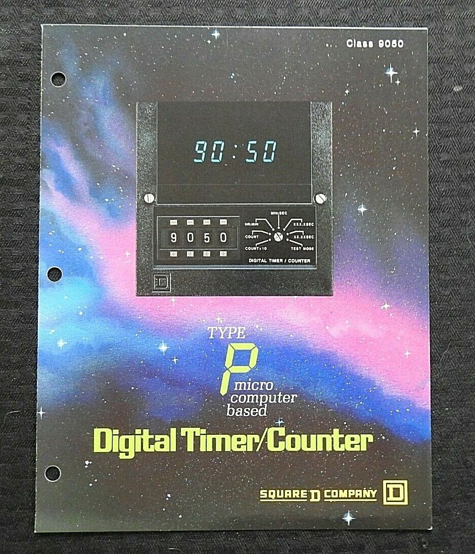 1984 SIEMENS CLASS 9050 TYPE P MICRO COMPUTER DIGITAL TIMER COUNTER BROCHURE NMT