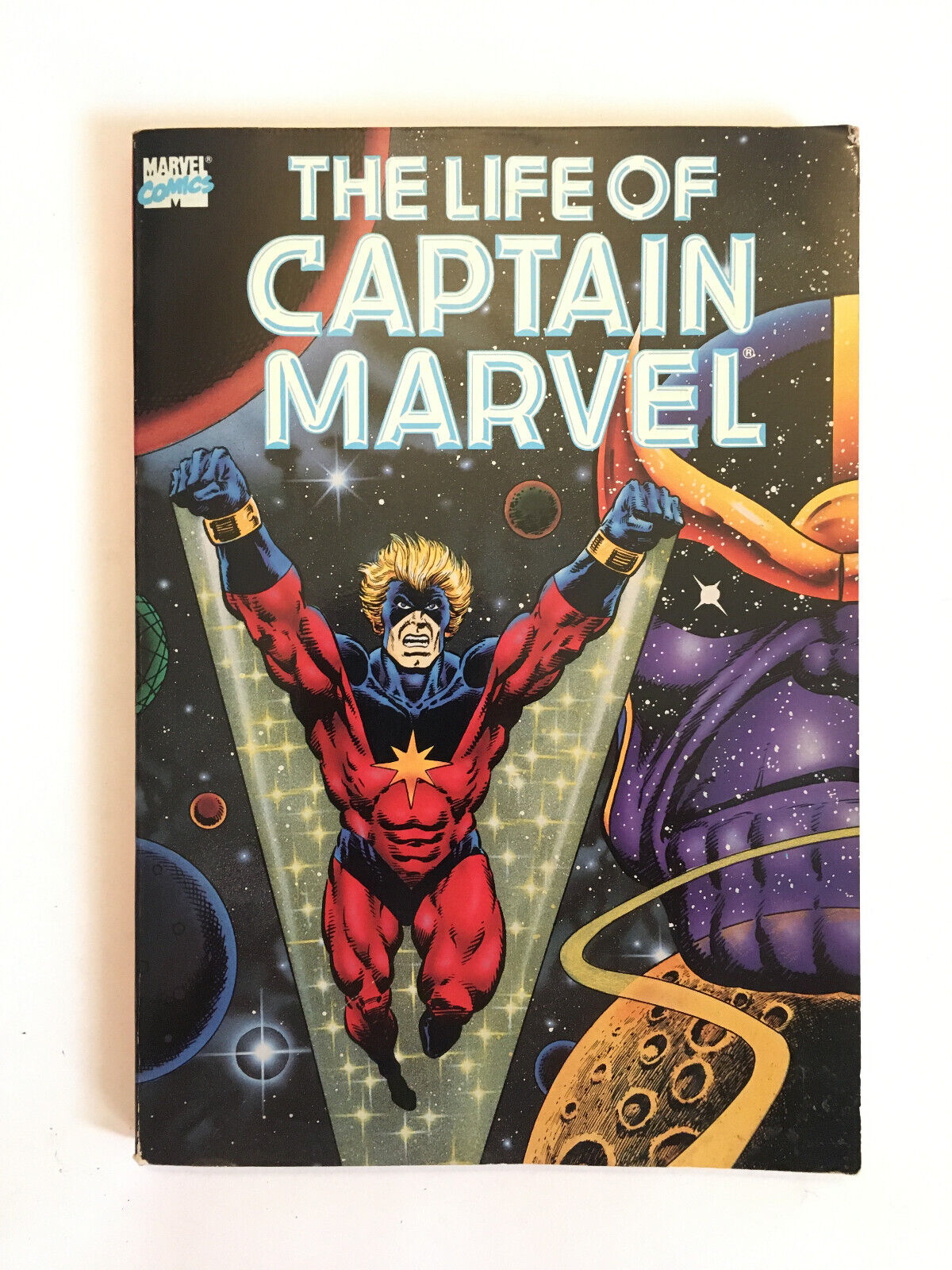 The Life of Captain Marvel TPB  Jim Starlin - Thanos - First Print 1990