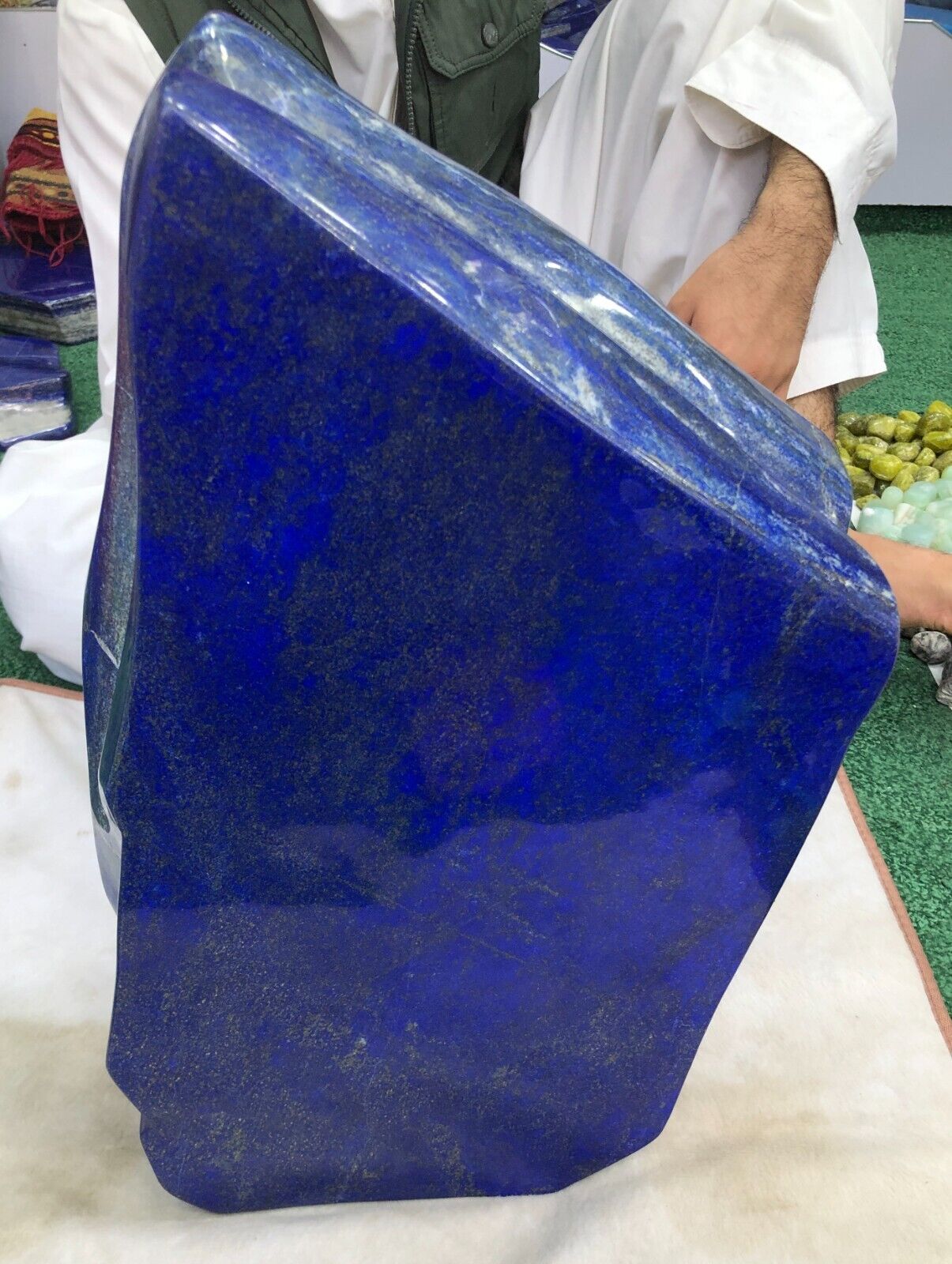 33Kg Lapis Lazuli A+++ Grade Freeform Polished Tumbled Stone, Display Specimen 