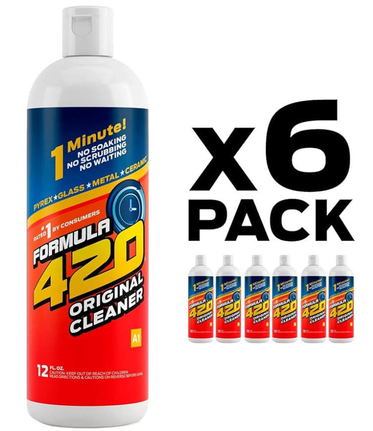 6 Pack Formula 420 Original Cleaner Glass Cleaner 12 oz 