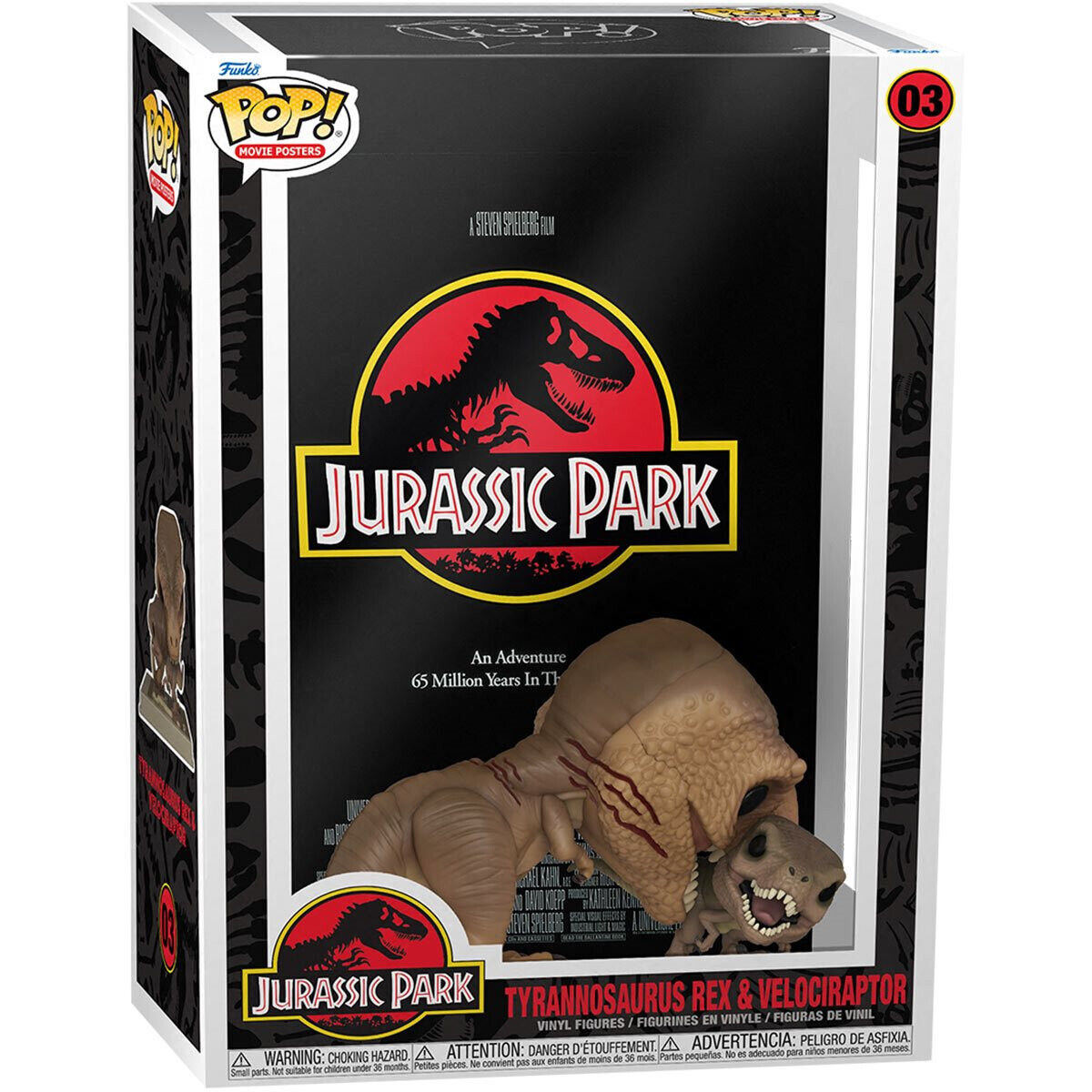 Jurassic Park 6-Inch Funko Pop Movie Poster with Case