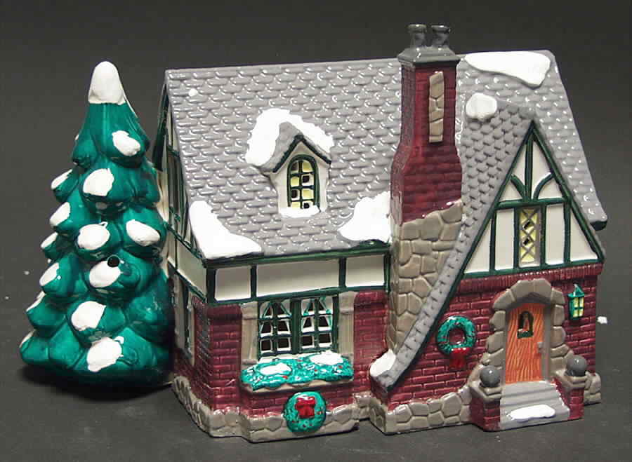 Department 56 Snow Village Oak Grove Tudor - With Box Bx362 2328754