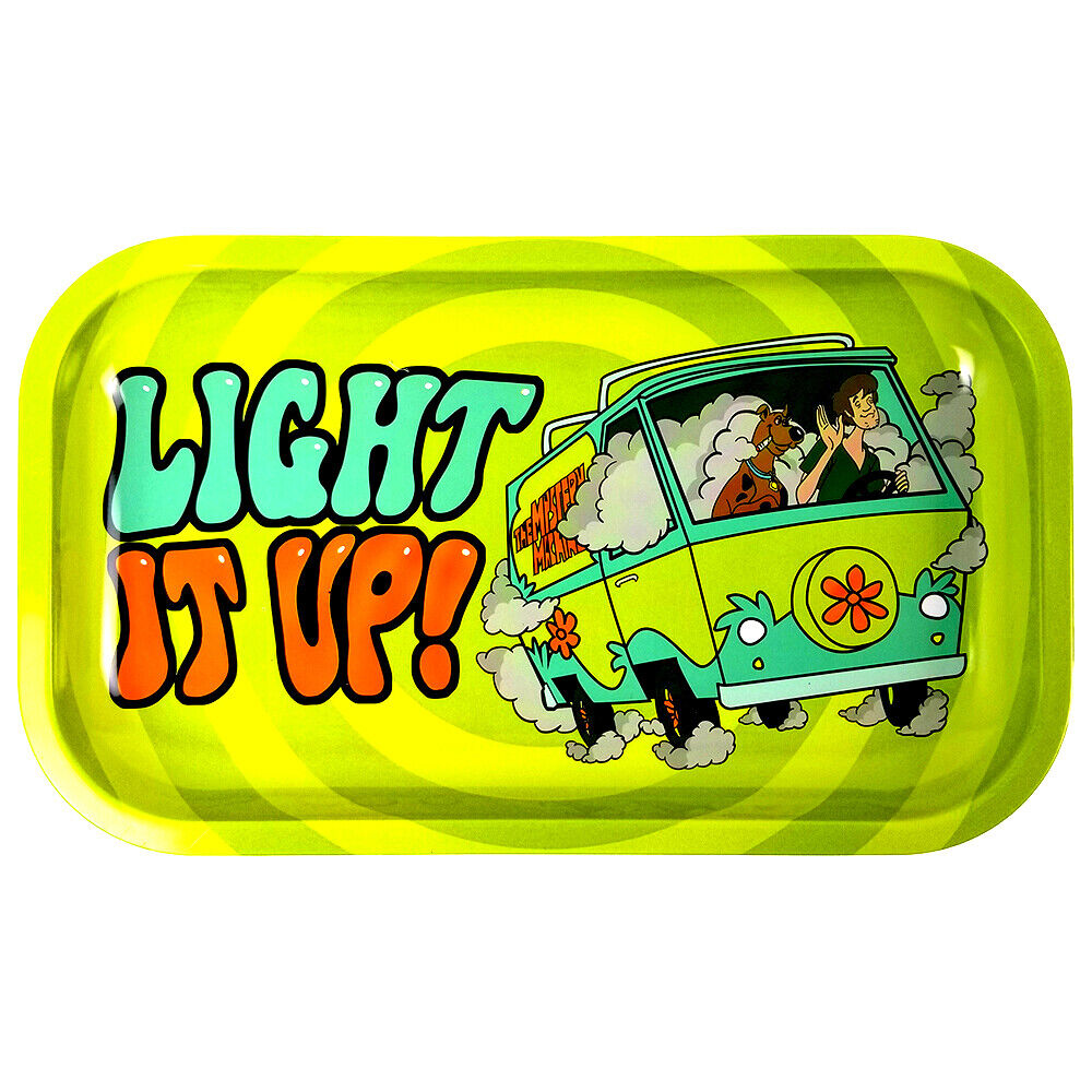 Scooby Doo Light It Up | Decorative Premium Metal Rolling Tray - Medium 7