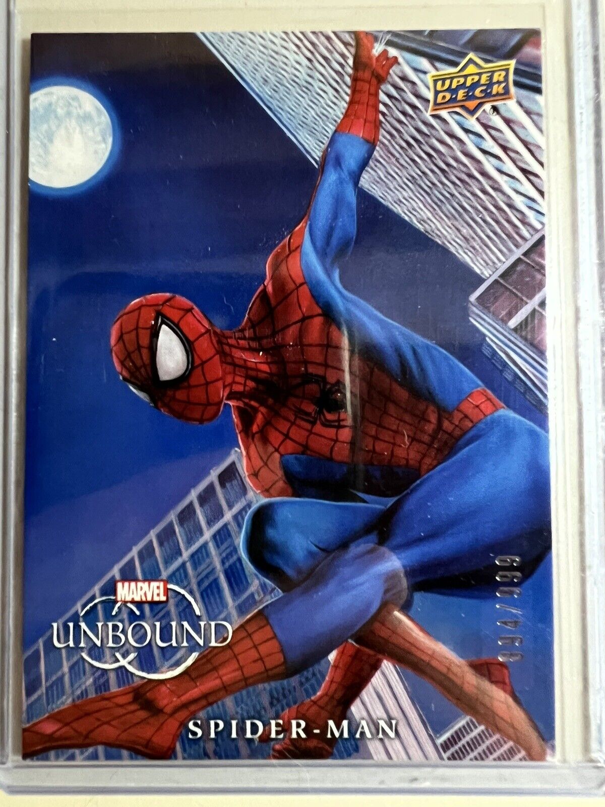 2021 Upper Deck Marvel Unbound 894/999 Spider-Man #43