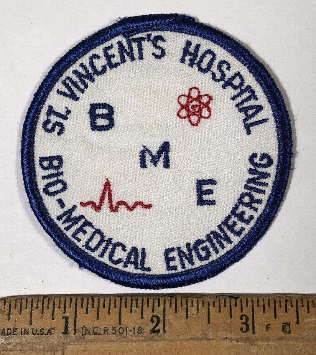Vintage St. Vincent’s Hospital Bio-Medical Engineering BME Patch Melbourne