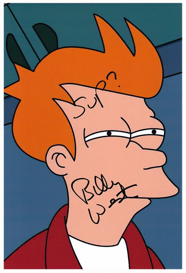 Billy West Signed Autograph Futurama Philip J. Fry 4x6 Card COA