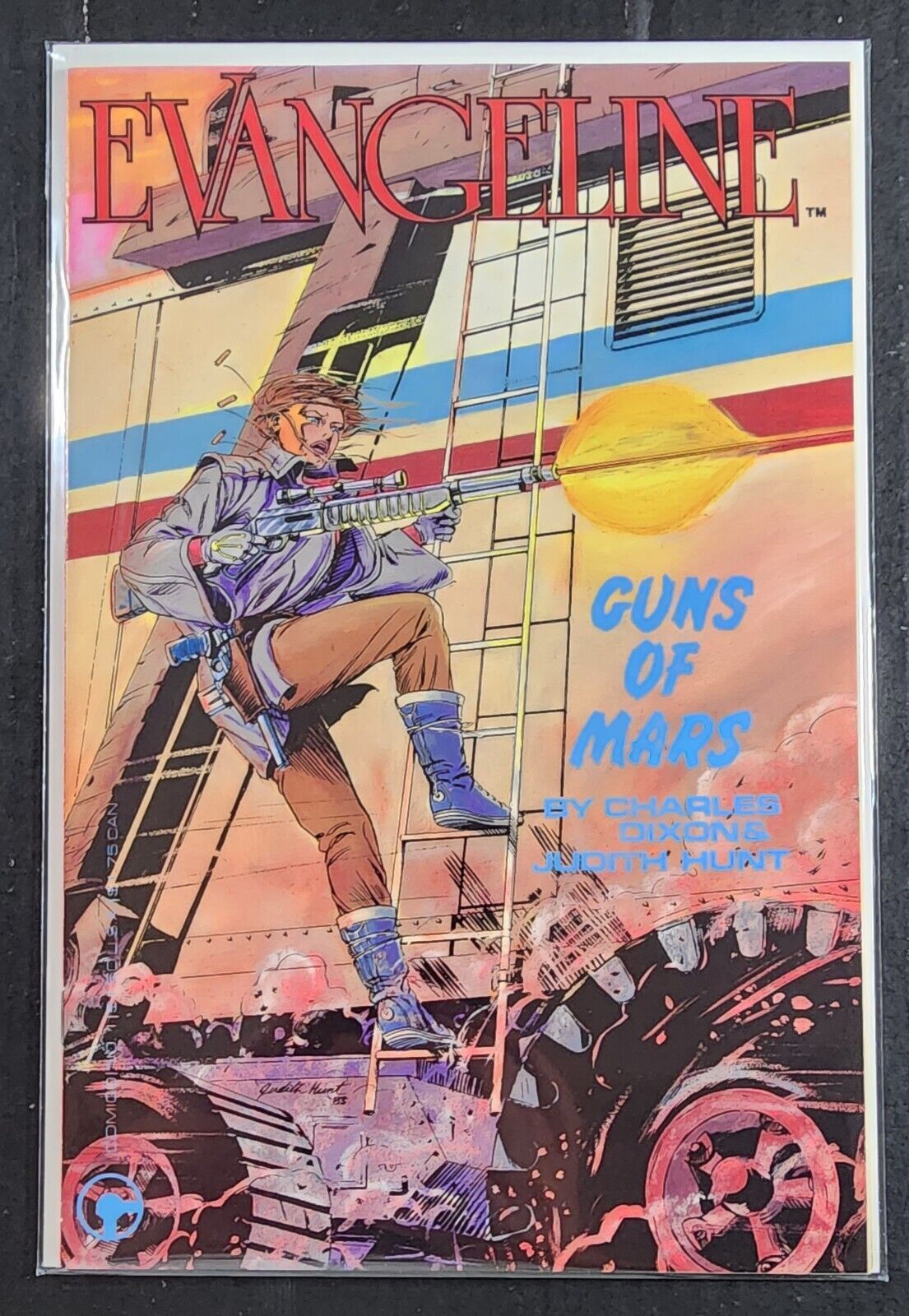 Evangeline # 1 NM GEM  Guns of Mars Comico 1984