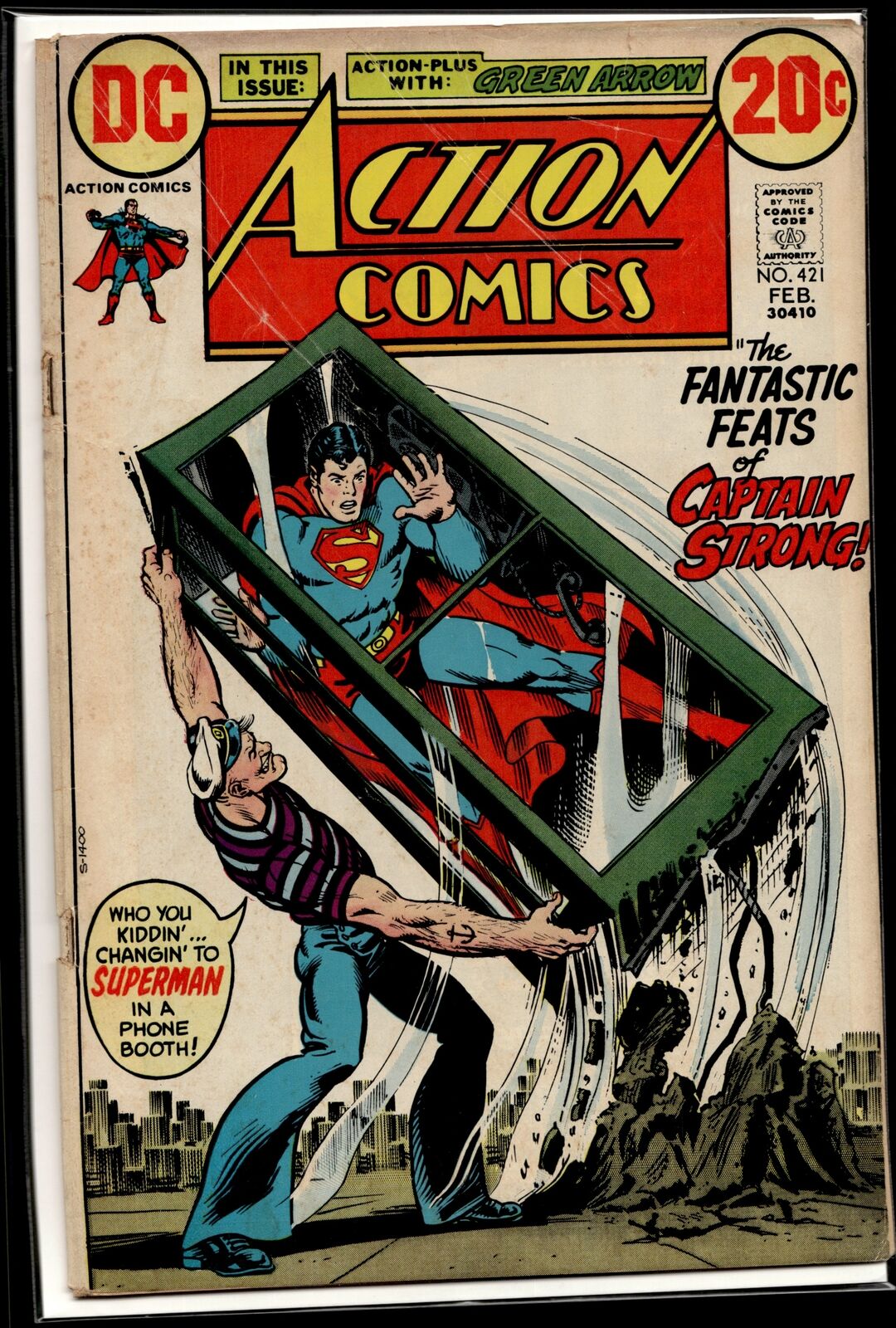 1973 Action Comics #421 1st Captain Strong DC Comic