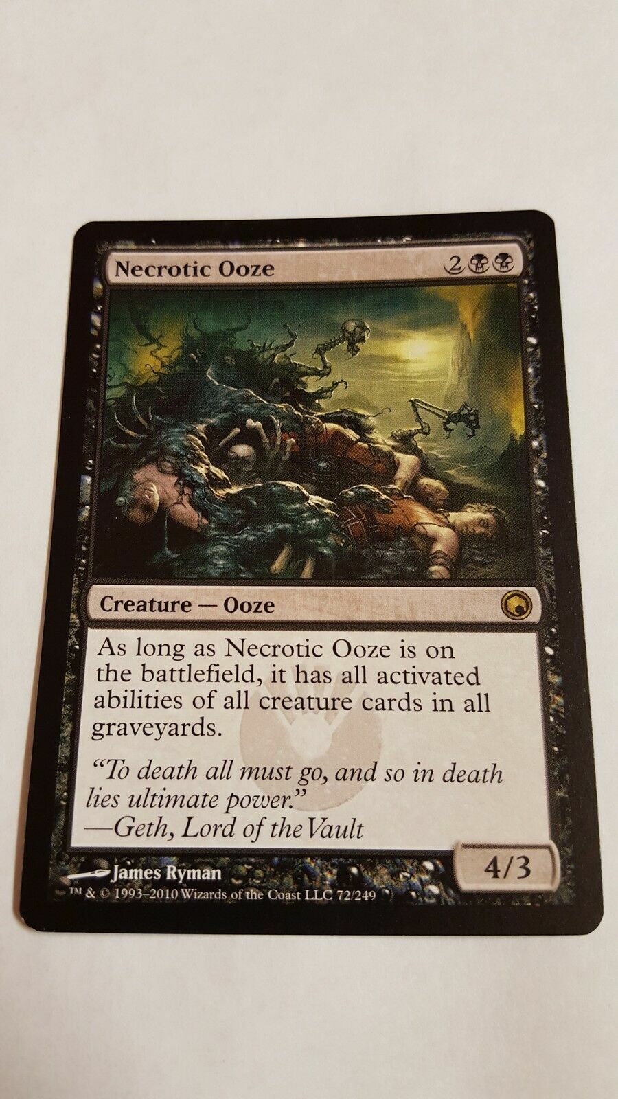 1x NECROTIC OOZE  - Scars of Mirrodin - MTG - NM - Magic The Gathering