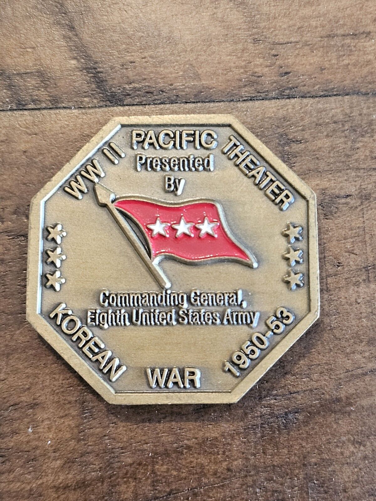 WWII US 8th Army CG 3 Star General Pacific Campaign Challenge Coin L@@K