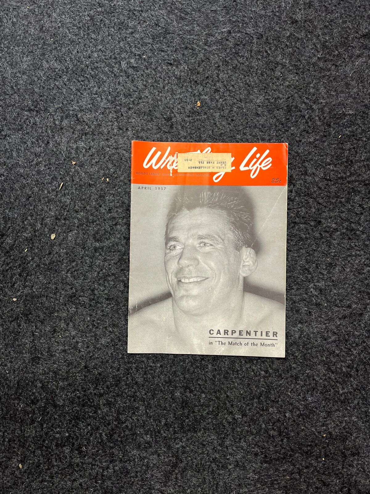 Original 1950s Professional Wrestling Magazine, Acting Performance Memorabilia,