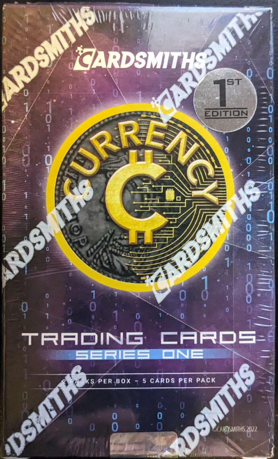 2022 CARDSMITHS 1st Edition Currency Series Trading Cards Box 2 Packs -Elon Musk