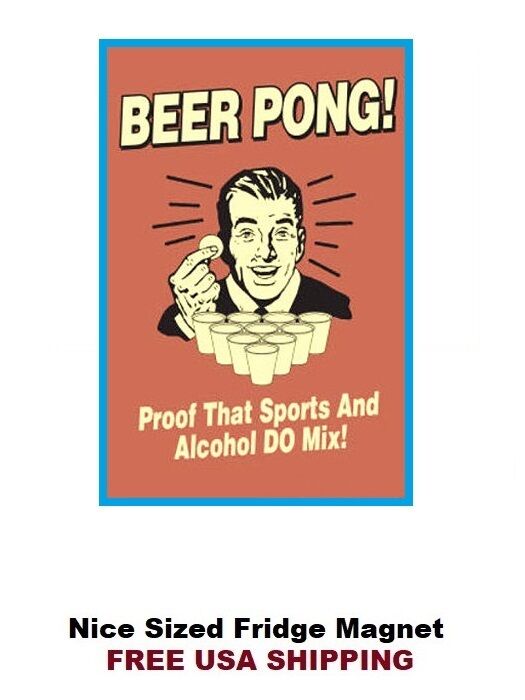 139 - Funny Beer Drinking Alcohol Fridge Refrigerator Magnet