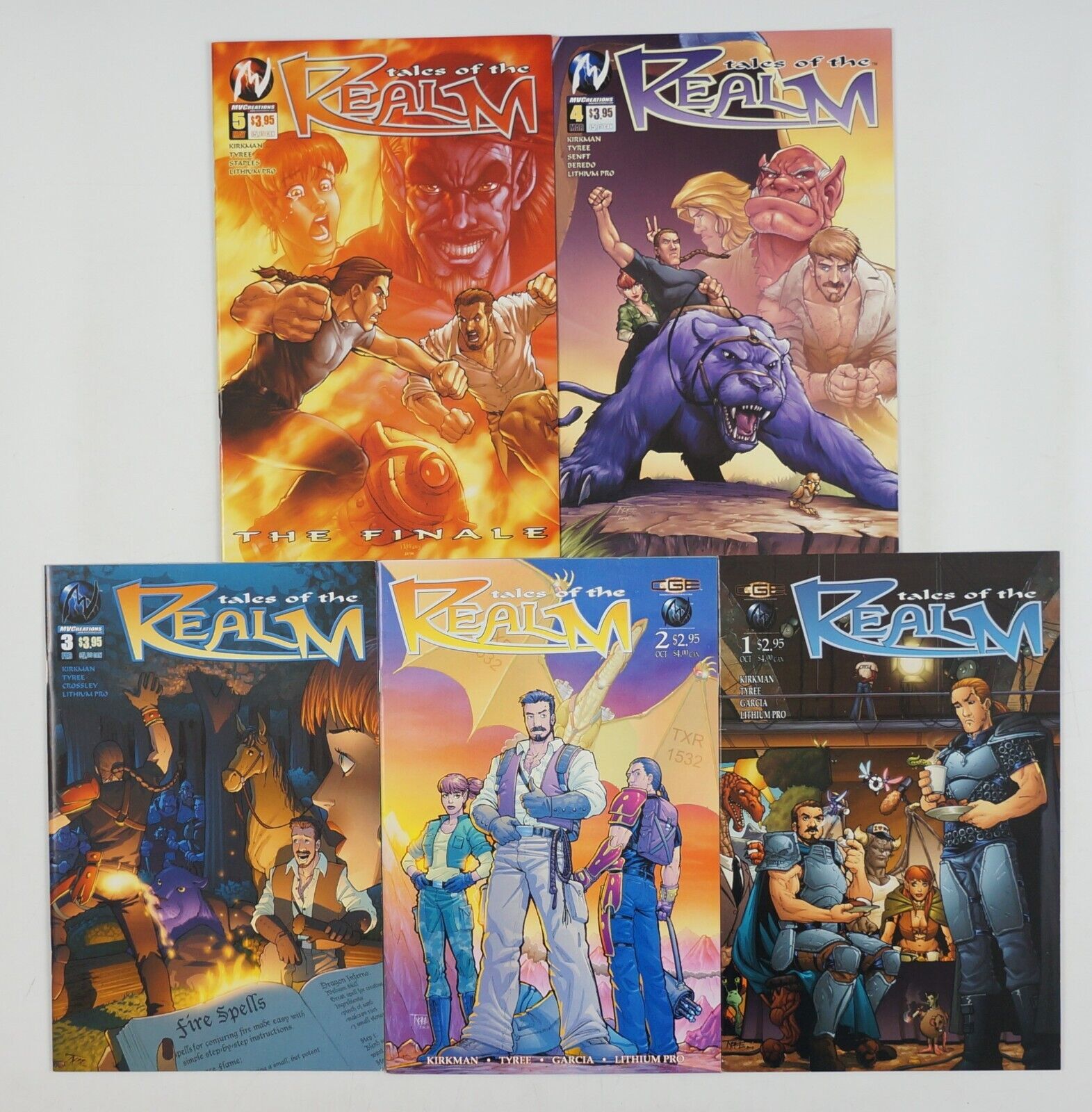 Tales of the Realm #1-5 VF/NM complete series Robert Kirkman Crossgen 2003 set