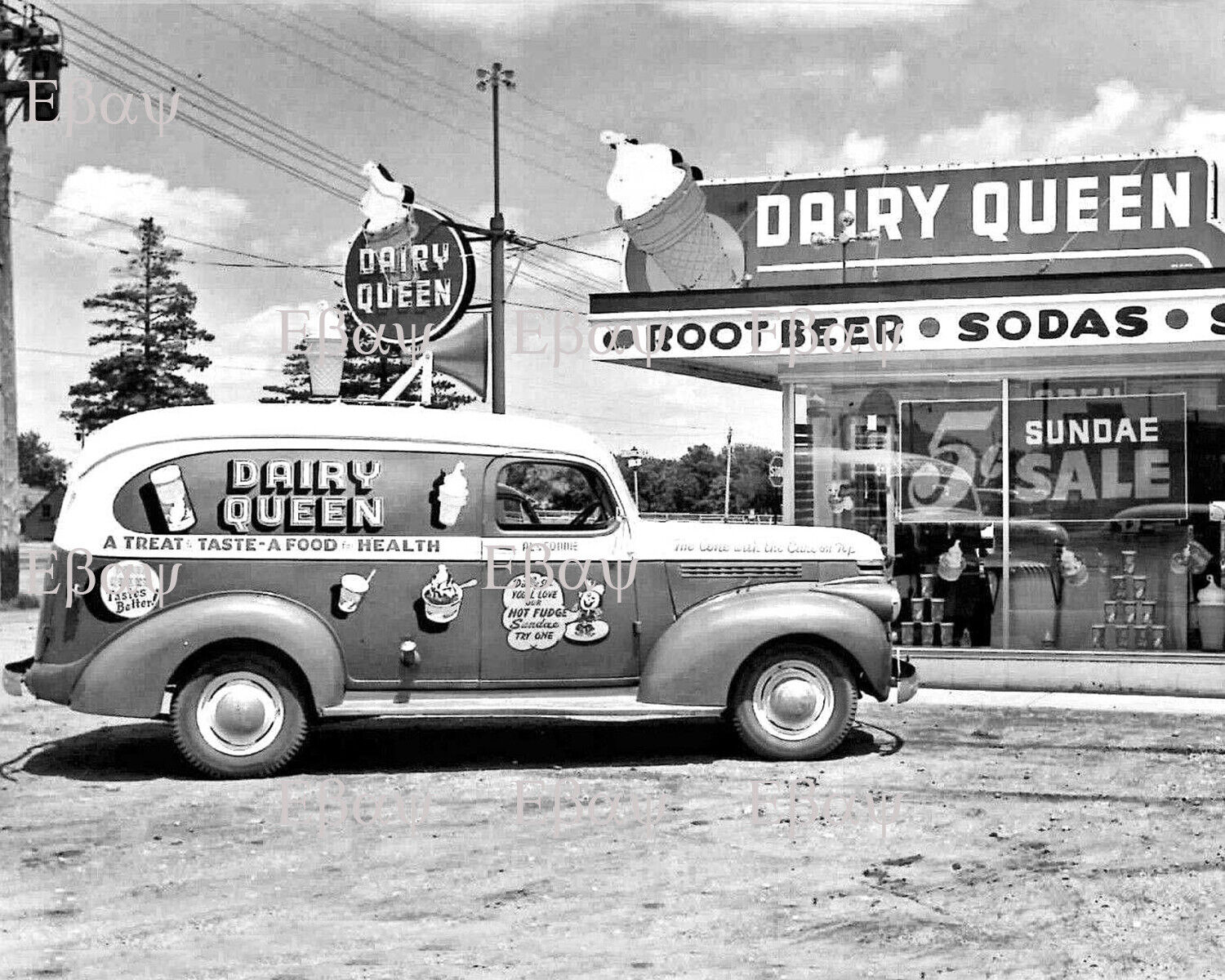 Vintage Dairy Queen 8 x 10 Photo Reprint 