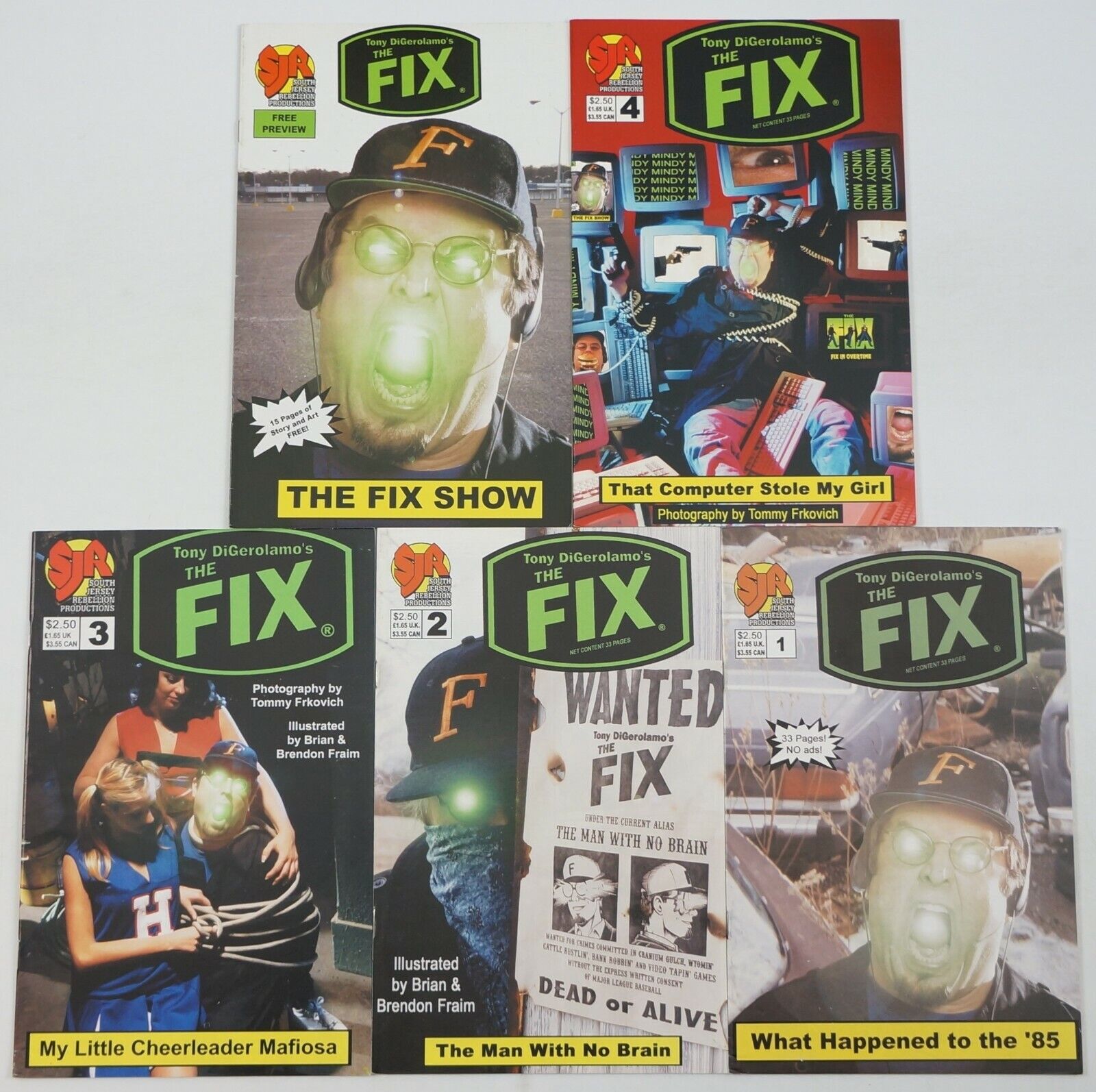Tony DiGerolamo\'s the Fix #1-4 FN/VF/NM complete series + preview - South Jersey
