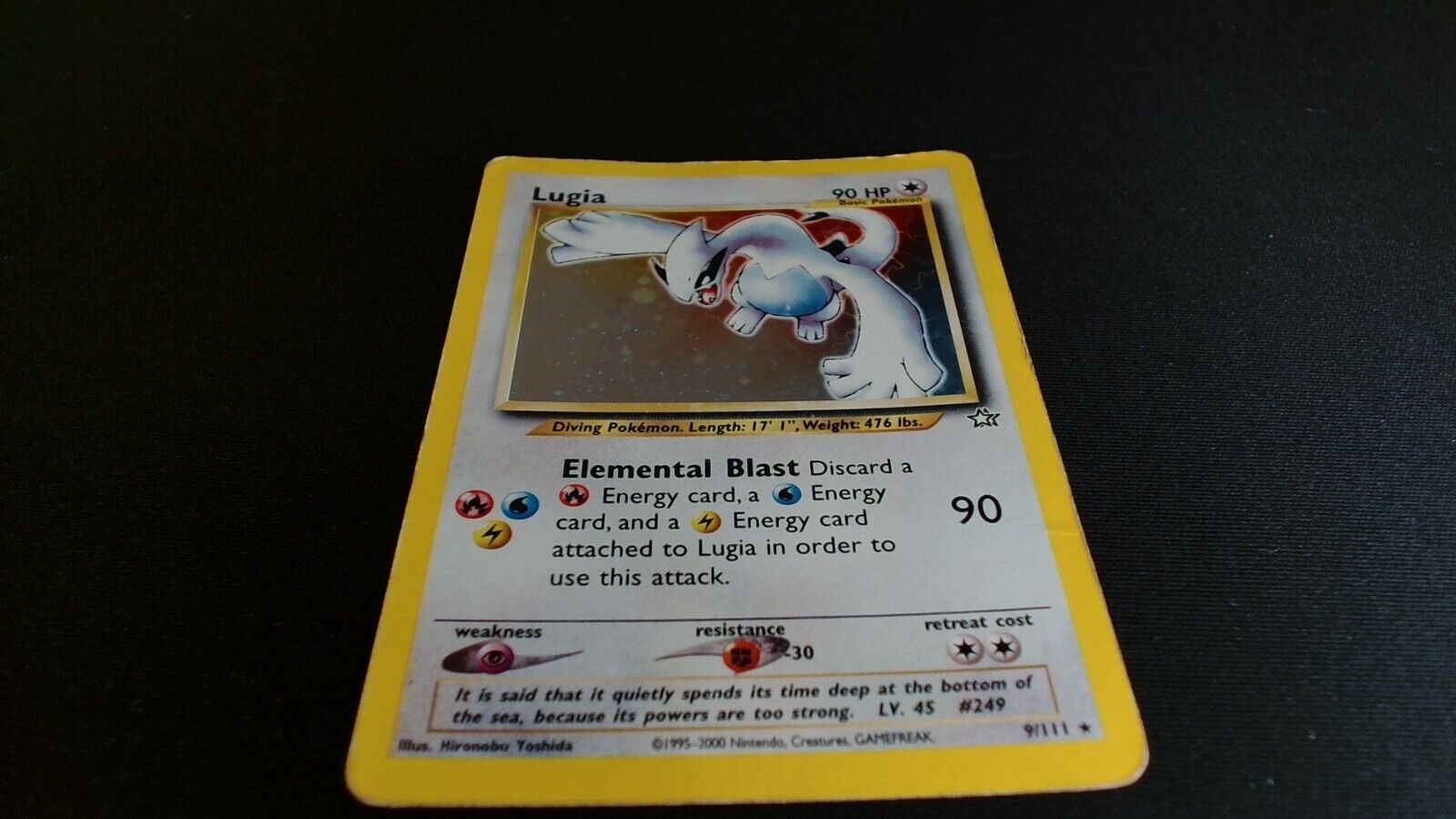 Lugia HOLO Eng - Neo Genesis 9/111 Card Pokemon Card Vintage no PSA raw played