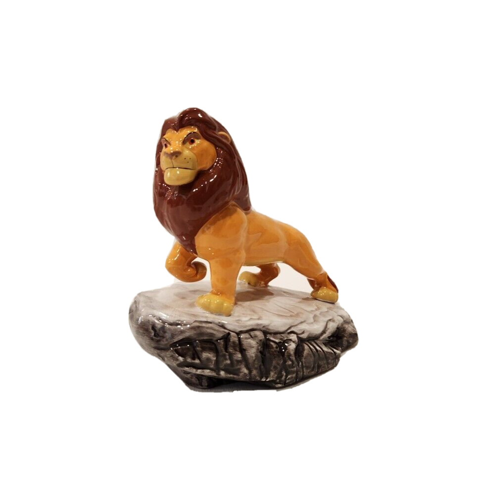 Disney The Lion King Adult Simba On Pride Rock Figurine Ceramic Rare Figure