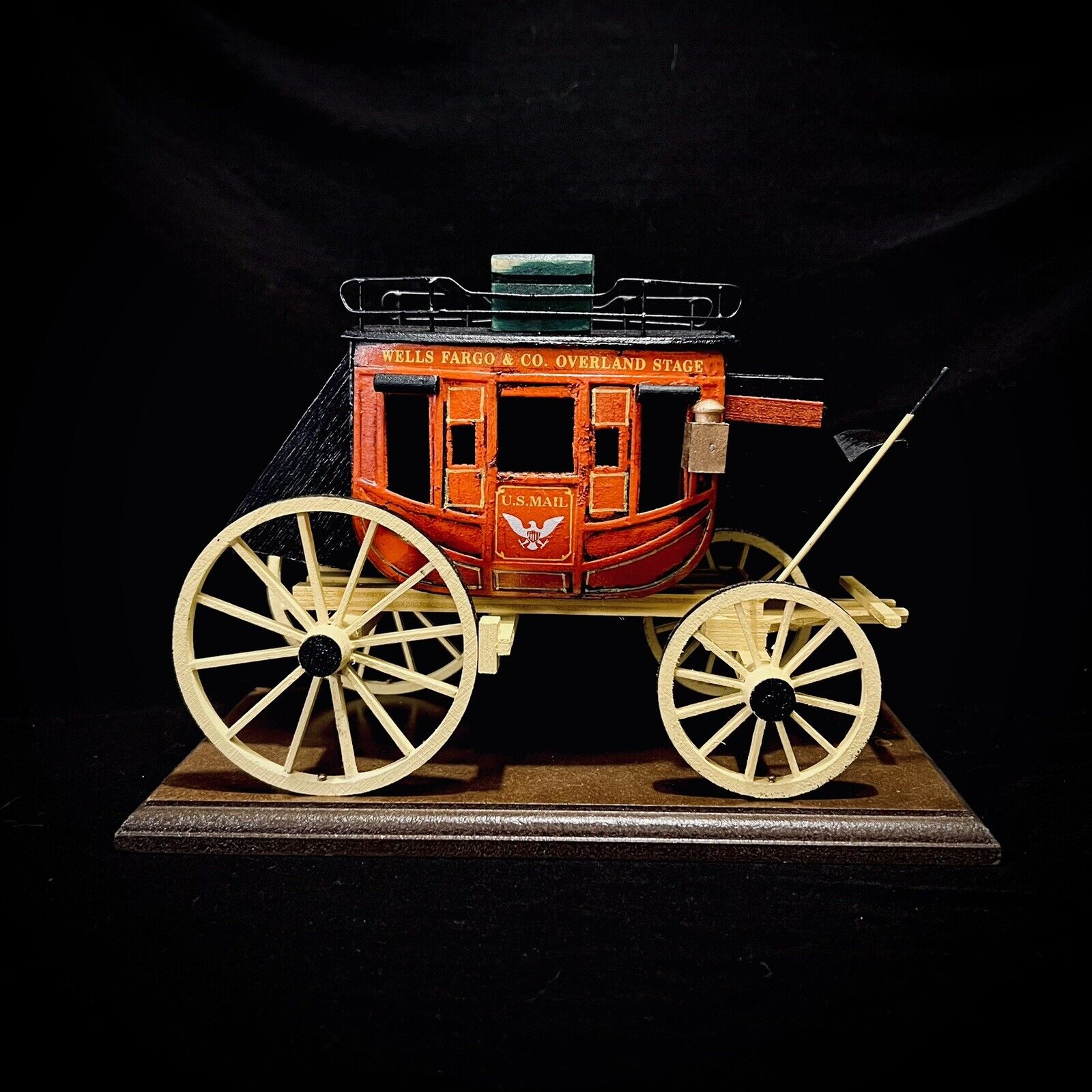 2005 Wells Fargo Wooden Stage Coach By Oscar Cortes SMALL Version signed