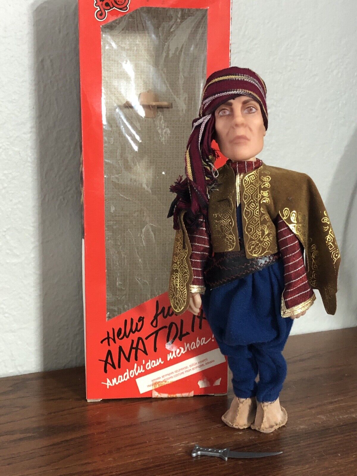 Vintage Turkish Fatos Middle Eastern Action Figure Doll \