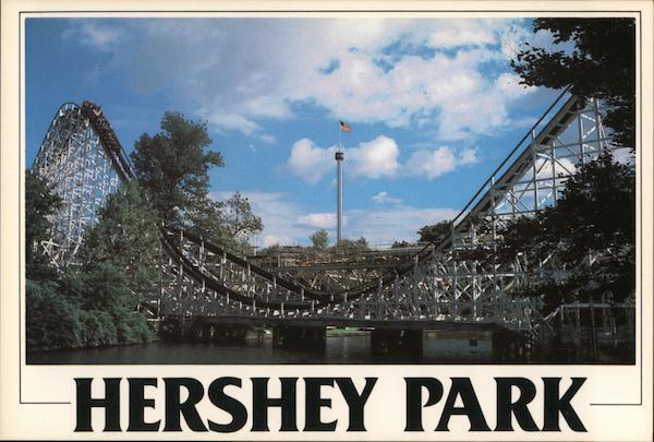 Hershey Park,PA Dauphin County Pennsylvania Photo Graphics Inc. Chrome Postcard